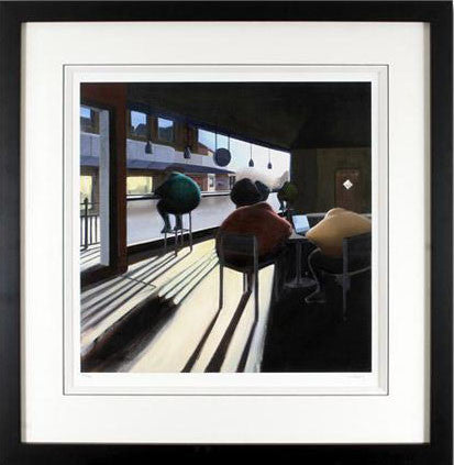 Coffee at 11 Nadeem Chughtai Giclée Print Artist Hand Signed and Numbered