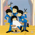 Barbershop Quartet Beatles Sericel Apple Corps Ltd Authorized and DenniLu Company Published with Full Color Background