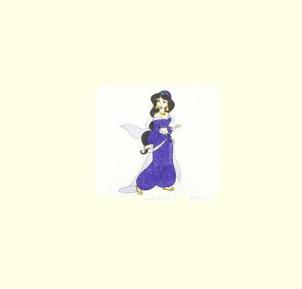 Disney JASMINE from ALADDIN Limited Edition Sericel Animation Art