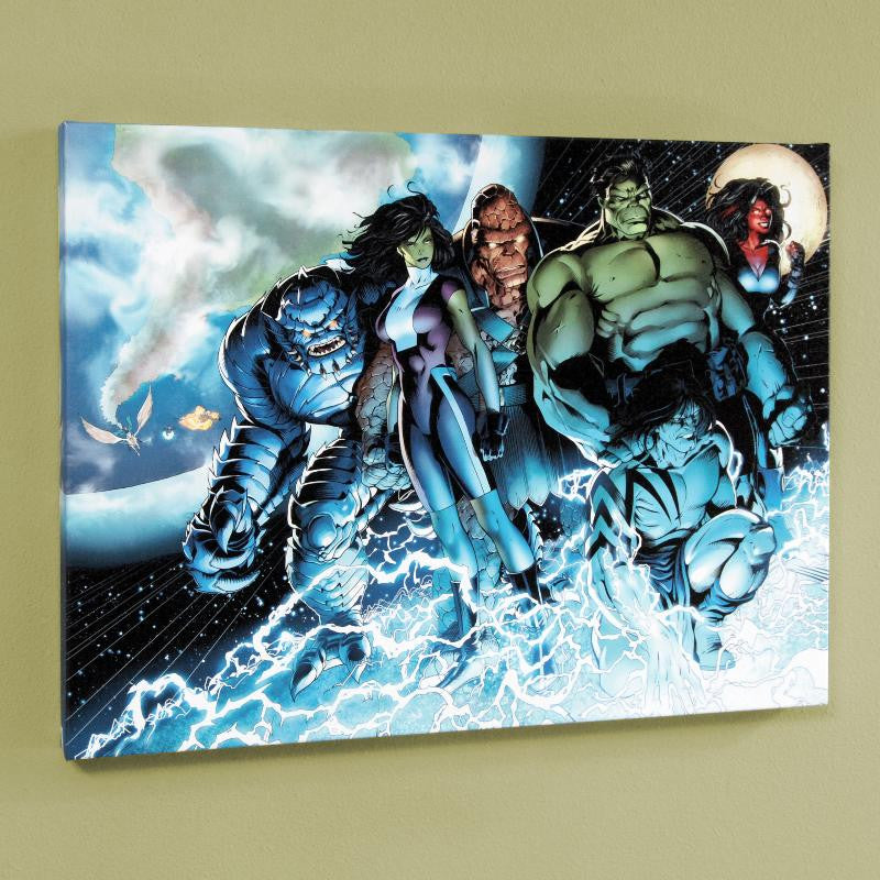 Incredible Hulks 615 Marvel Comics Artist Barry Kitson Canvas Giclée Print Numbered