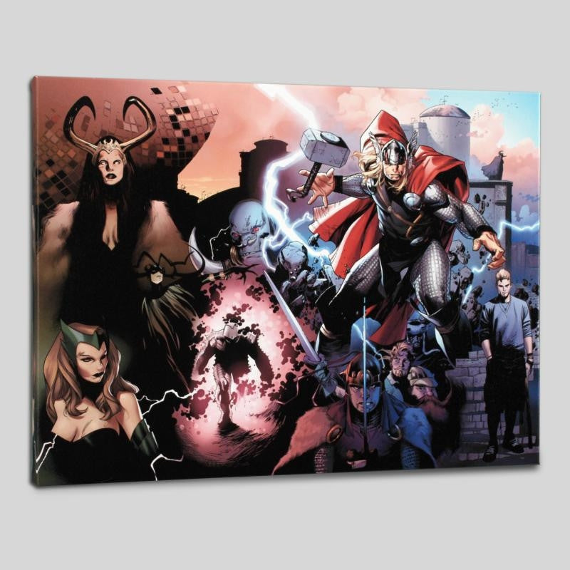 Thor 600 Marvel Comics Artist Olivier Coipel Canvas Giclée Print Numbered