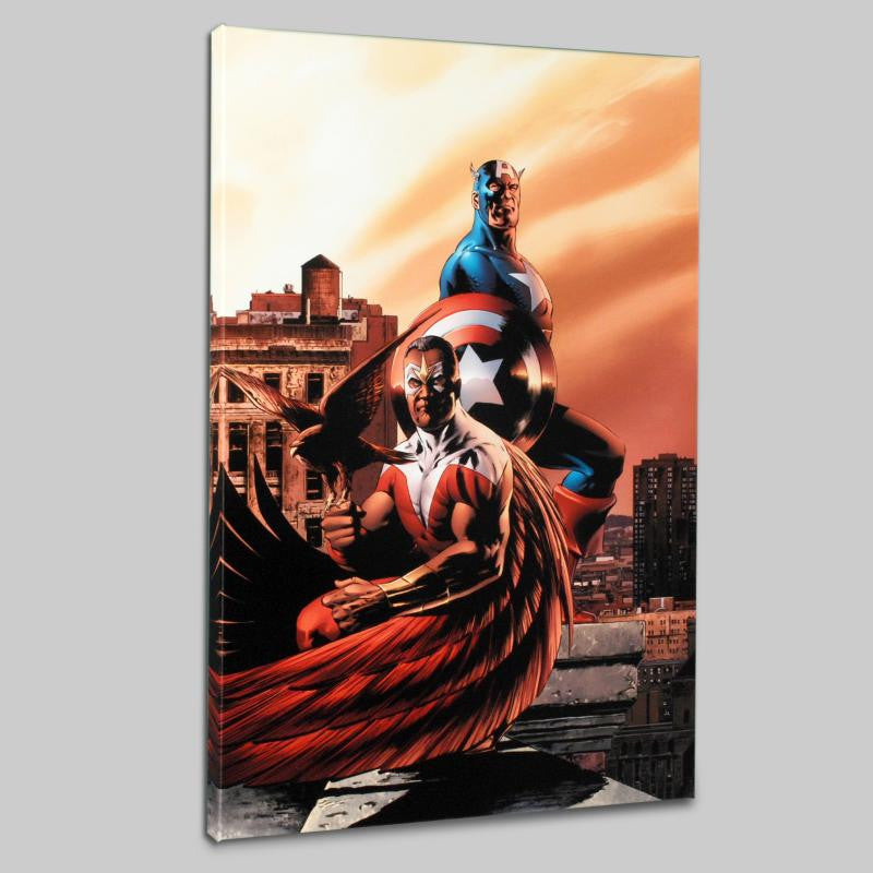 Captain America The Falcon 5 Marvel Comics Artist Steve Epting Canvas Giclée Print Numbered