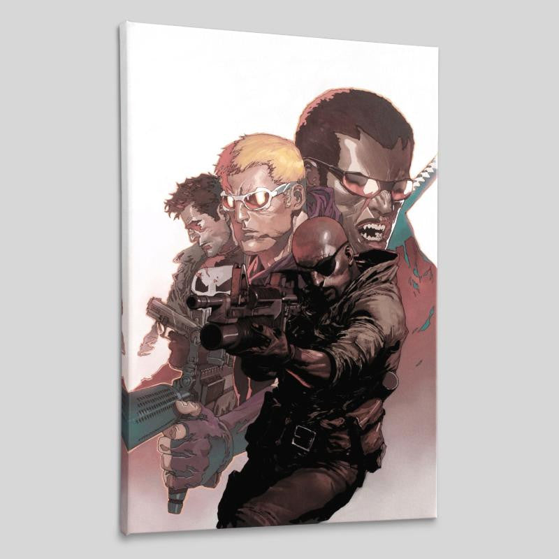 Ultimate Avengers Vs New Ultimates 4 Marvel Comics Artist Leinil Francis Yu Canvas Giclée Print Numbered