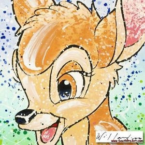 Bambi The Buck Stops Here David Willardson Gallery Proof Serigraph Print Artist Hand Signed and GP Numbered