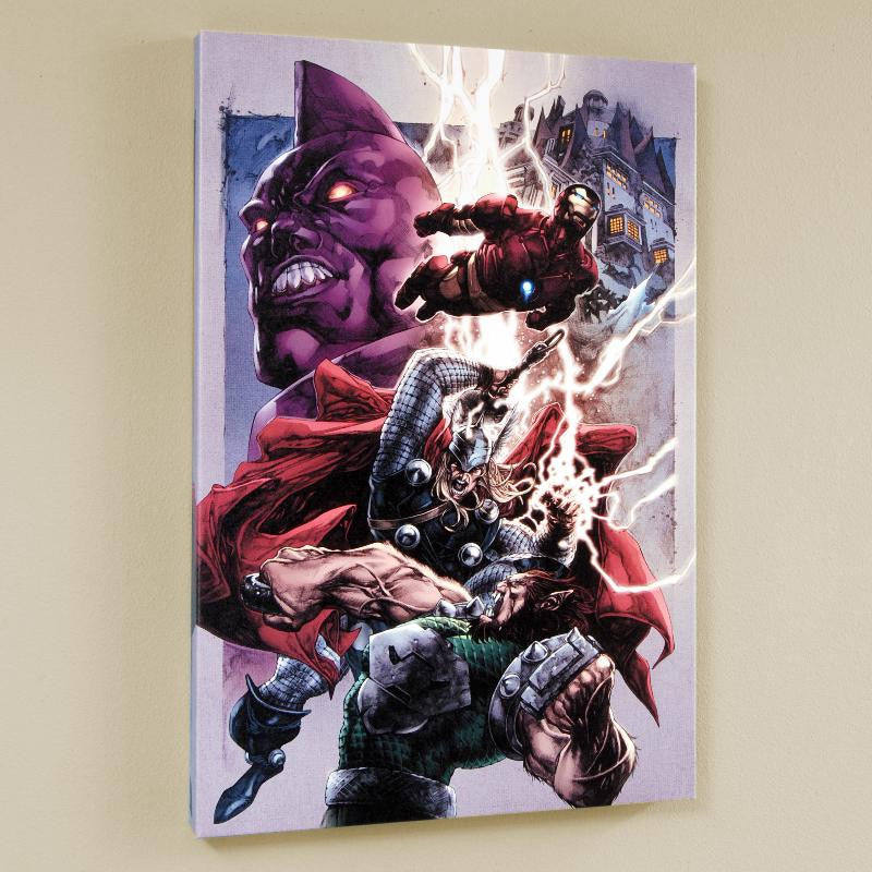 Iron Man Thor 2 Marvel Comics Artist Stephen Segovia Canvas Giclée Print Numbered