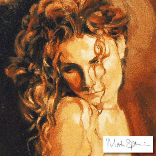 Head Study I Mark Spain Serigraph Print Artist Hand Signed and US Numbered