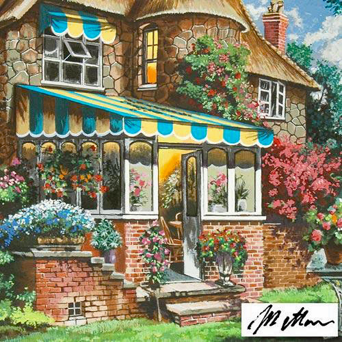 Greenhouse Anatoly Metlan Serigraph Print Artist Hand Signed and Numbered