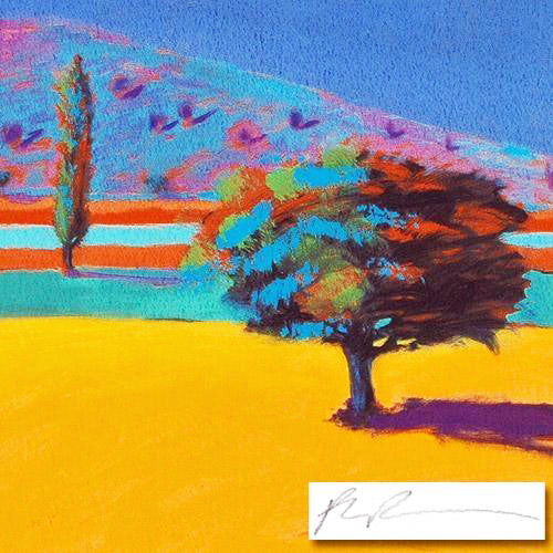 Field of Gold Paul Powis Serigraph Print Artist Hand Signed and Numbered