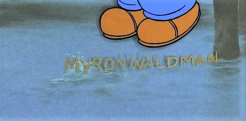 The Big One - Limited Edition Hand Painted Animation Cel by Myron Waldman and Full Color Background