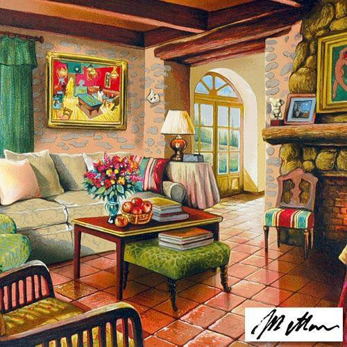 Homage to Matisse Anatoly Metlan Serigraph Print Artist Hand Signed and Numbered