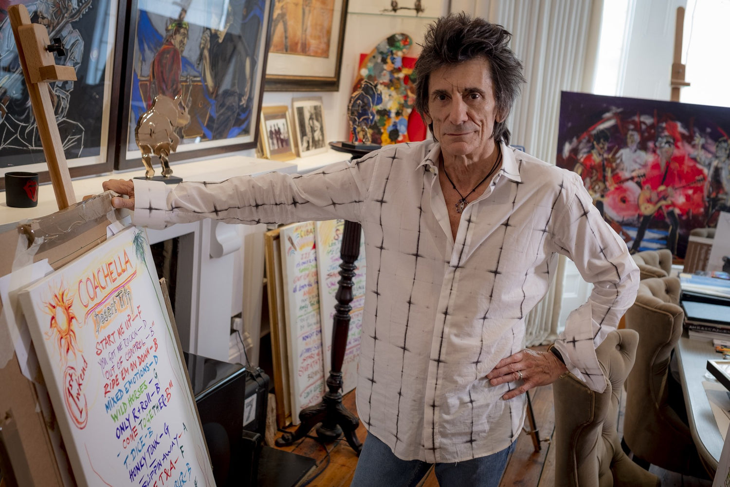 Ronnie Wood Artist Biography and Art Gallery Collection