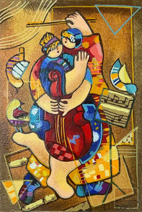 Our Strings Attached Dorit Levi Serigraph Artist Hand Signed and Numbered