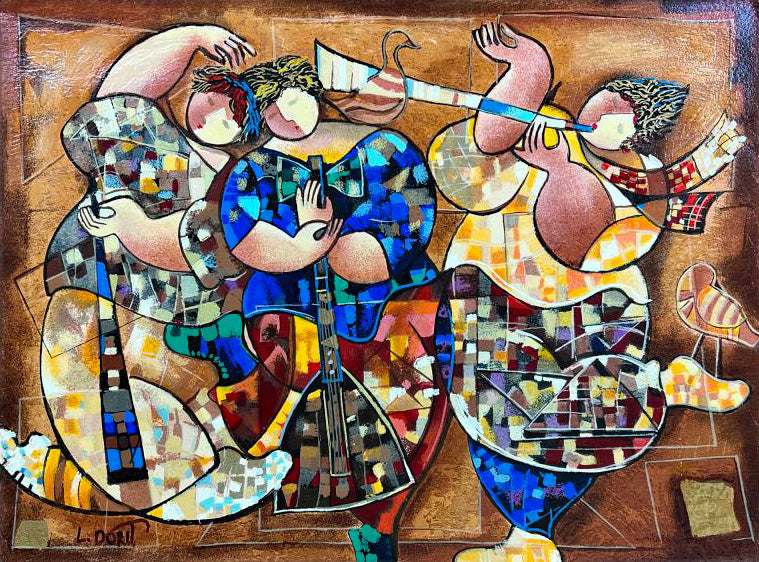 Peaceful Feelings Dorit Levi Hors Commerce Serigraph Artist Hand Signed and HC Numbered