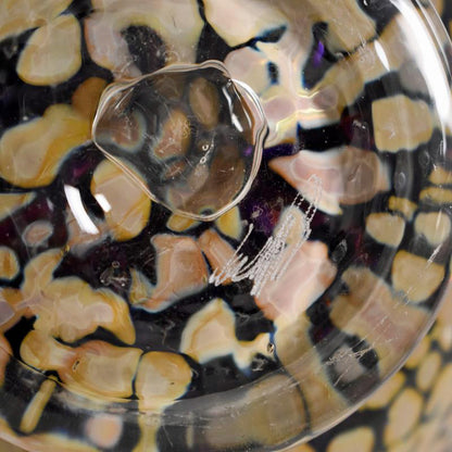 Ikebana Flower Bowl GartnerBlade Hand Blown Glass Sculpture Artists Hand Signed