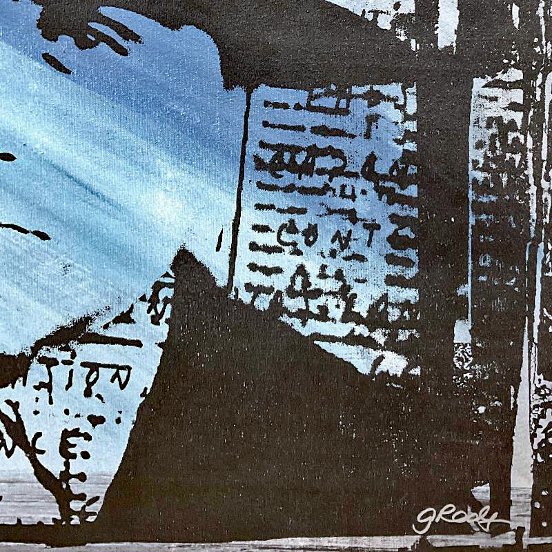 Al Capone Gail Rodgers Hand Pulled Acrylic Silkscreen Painting Artist Hand Signed and Gallery Wrapped