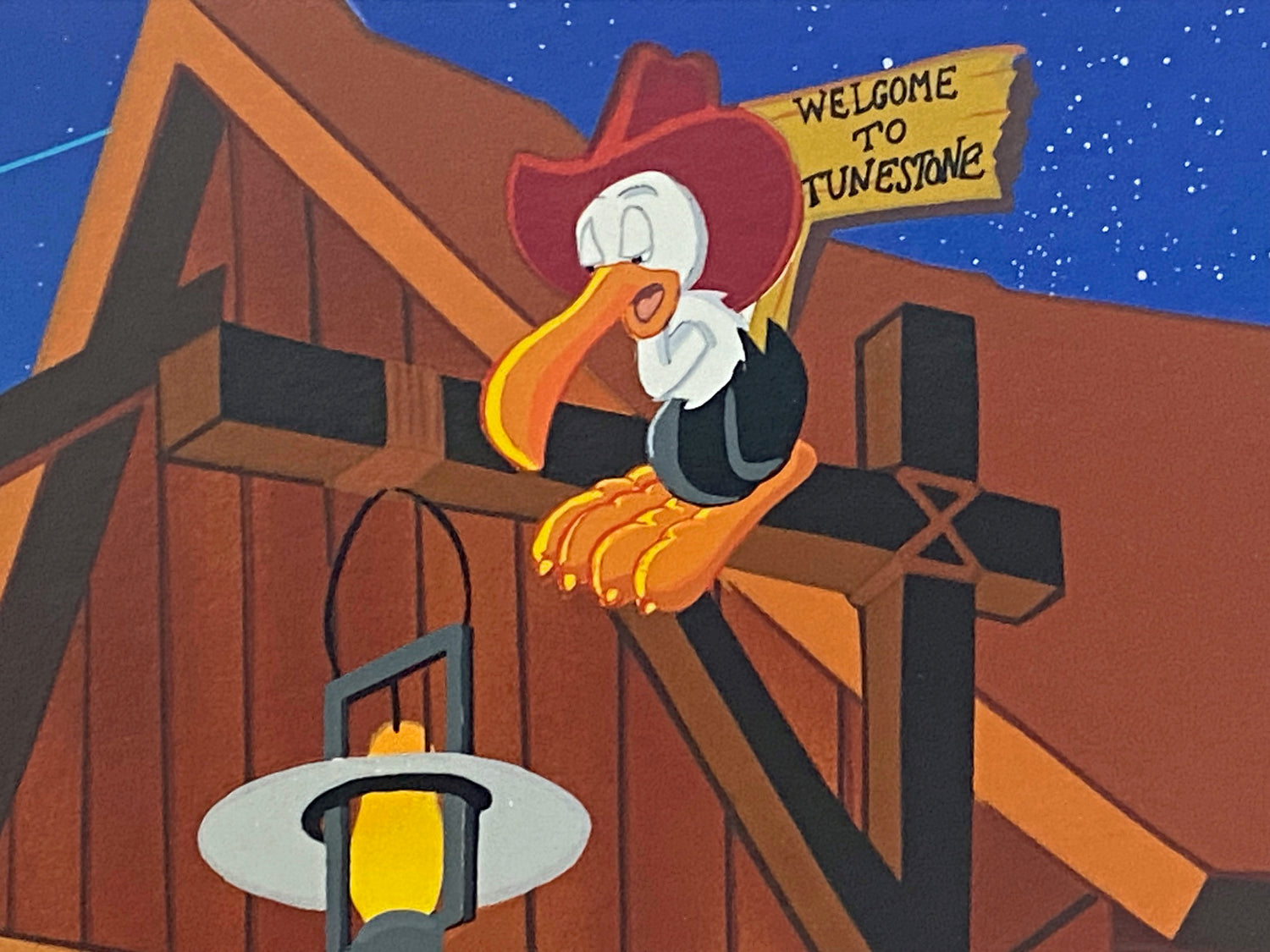 Looney Tunes, Tunetown Melanie Taylor Kent Serigraph Print Artist Hand Signed.