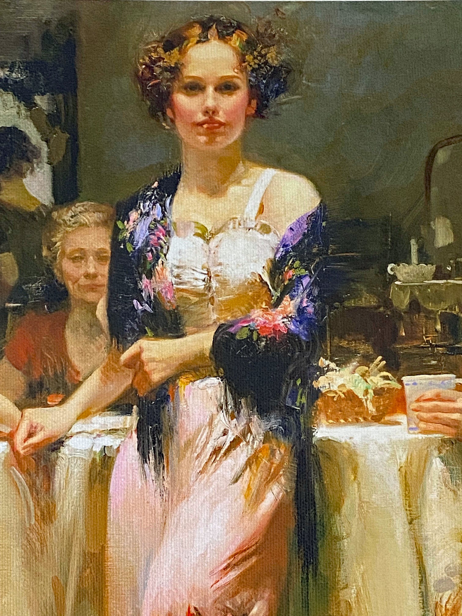 The Gathering Pino Daeni Canvas Giclée Print Artist Hand Signed and Numbered