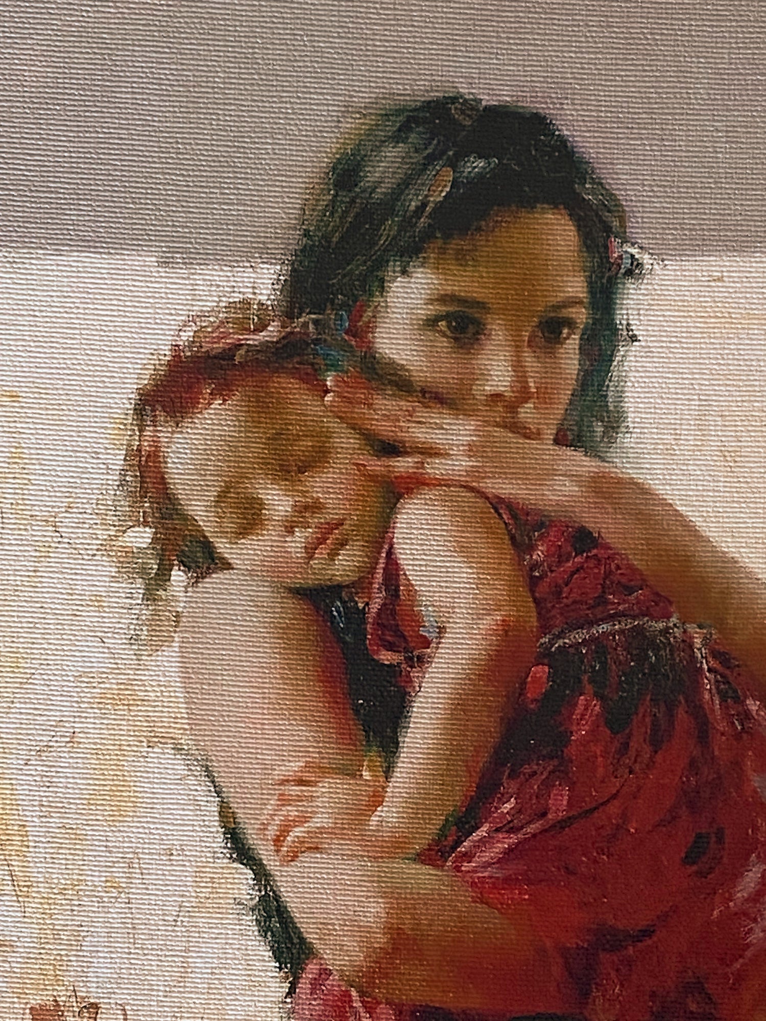 Maternal Instincts Pino Daeni Canvas Giclée Print Artist Hand Signed and Numbered