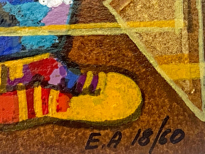 Trumpet of Love Dorit Levi Artist Proof Serigraph Artist Hand Signed EA Numbered