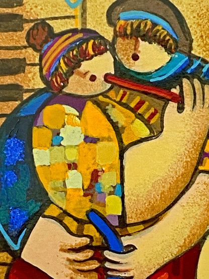 Trumpet of Love Dorit Levi Artist Proof Serigraph Artist Hand Signed EA Numbered