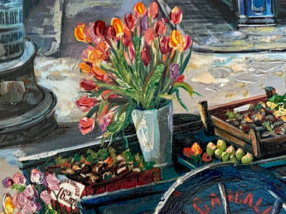 Passage Le Julien Vadik Suljakov Hand Embellished Printers Proof Serigraph on Stretched Canvas Artist Hand Signed and PP Numbered