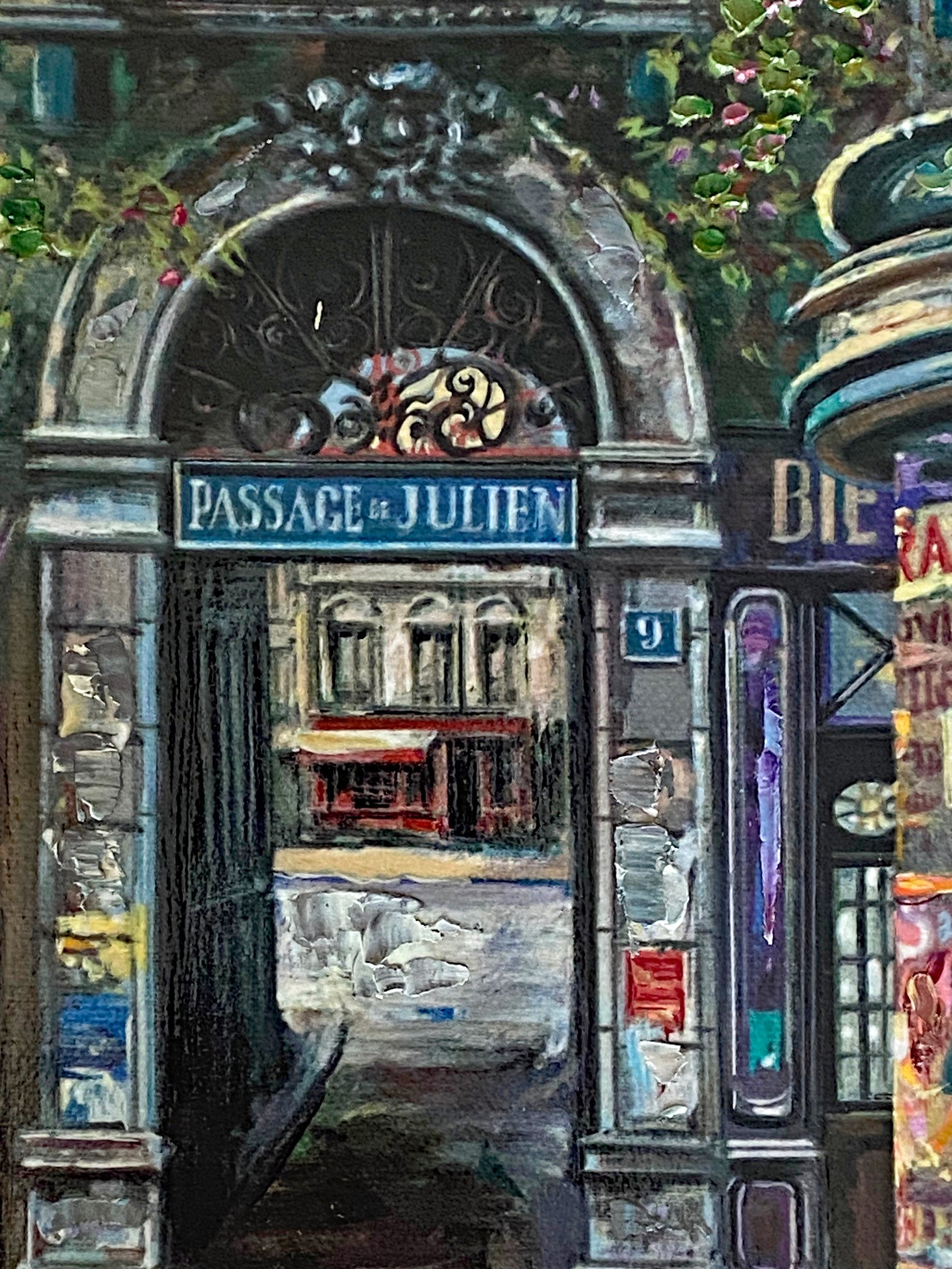 Passage Le Julien Vadik Suljakov Hand Embellished Printers Proof Serigraph on Stretched Canvas Artist Hand Signed and PP Numbered