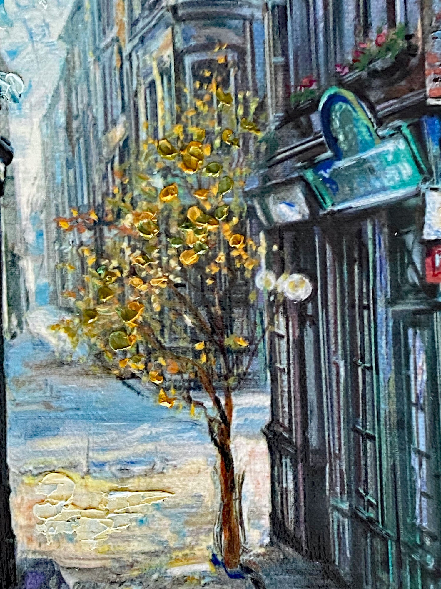 Passage Le Julien Vadik Suljakov Hand Embellished Printers Proof Serigraph on Stretched Canvas Artist Hand Signed and PP Numbered