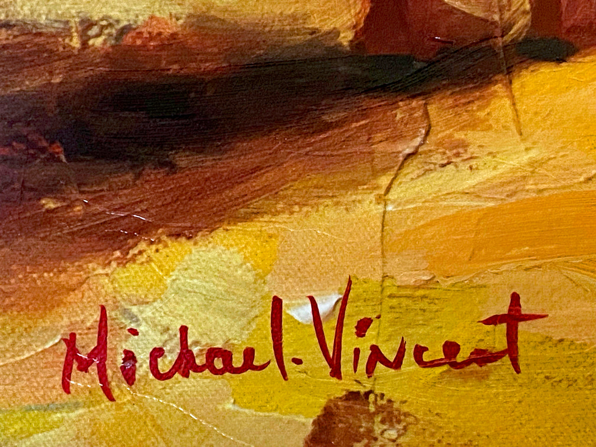Ocean Treasures Michael Vincent Hand Embellished Canvas Giclée Print Artists Hand Signed and Numbered