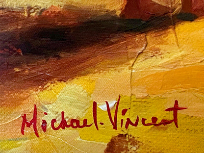 Ocean Treasures Michael Vincent Hand Embellished Canvas Giclée Print Artists Hand Signed and Numbered