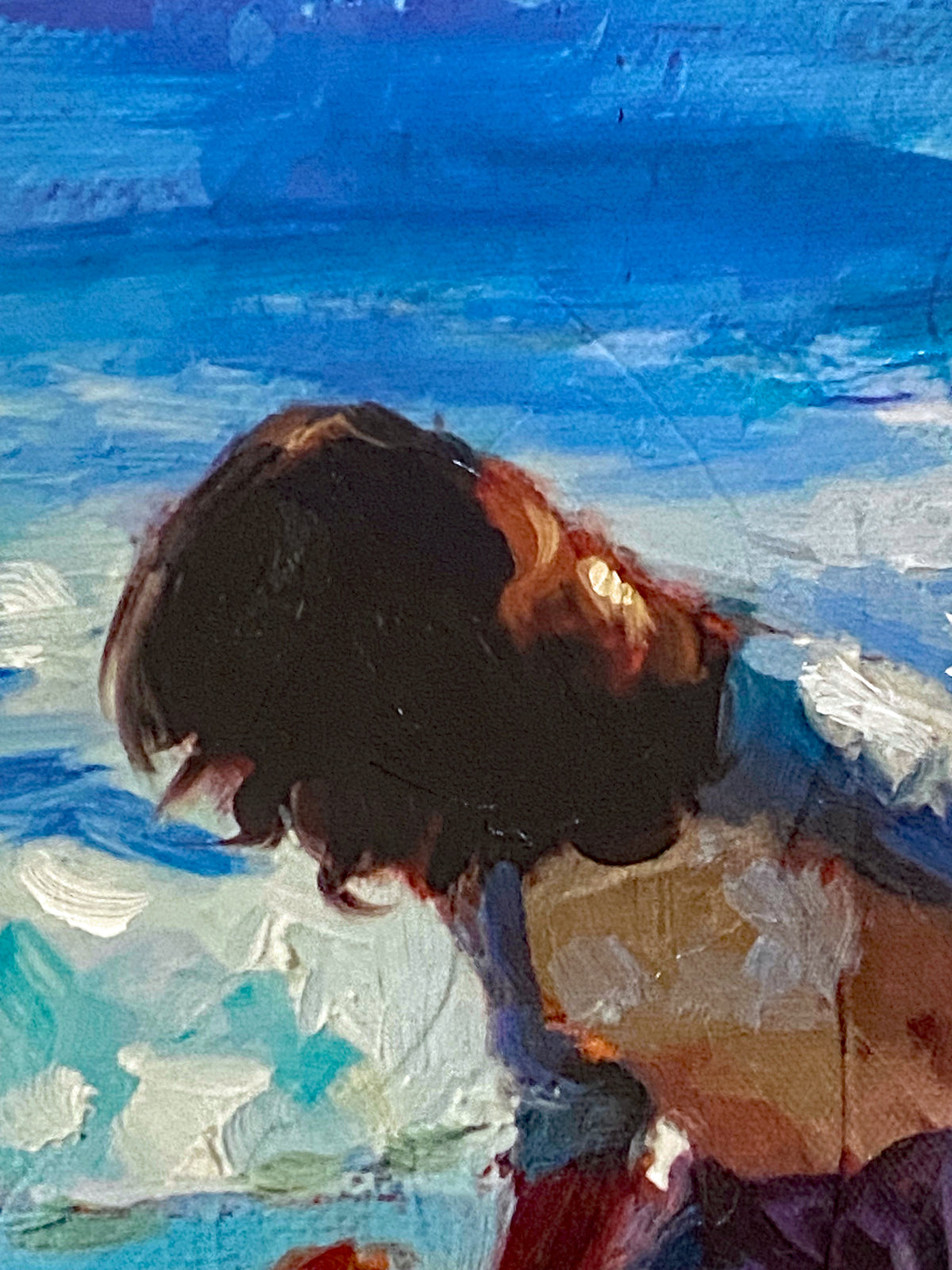 Ocean Treasures Michael Vincent Hand Embellished Canvas Giclée Print Artists Hand Signed and Numbered