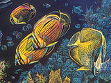 An Underwater Congress Robert Lyn Nelson Mixed Media Print Artist Hand Signed and Numbered