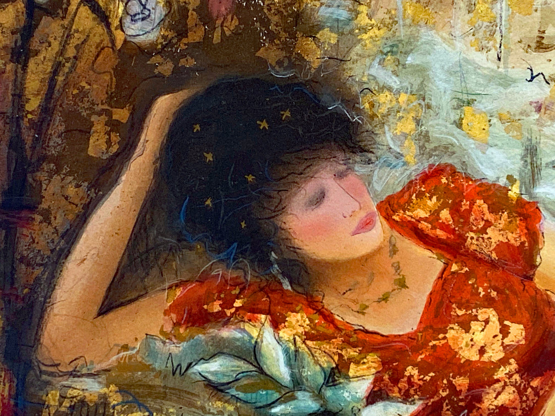 Elysian Days III Janet Treby Serigraph Print Artist Hand Signed and Numbered