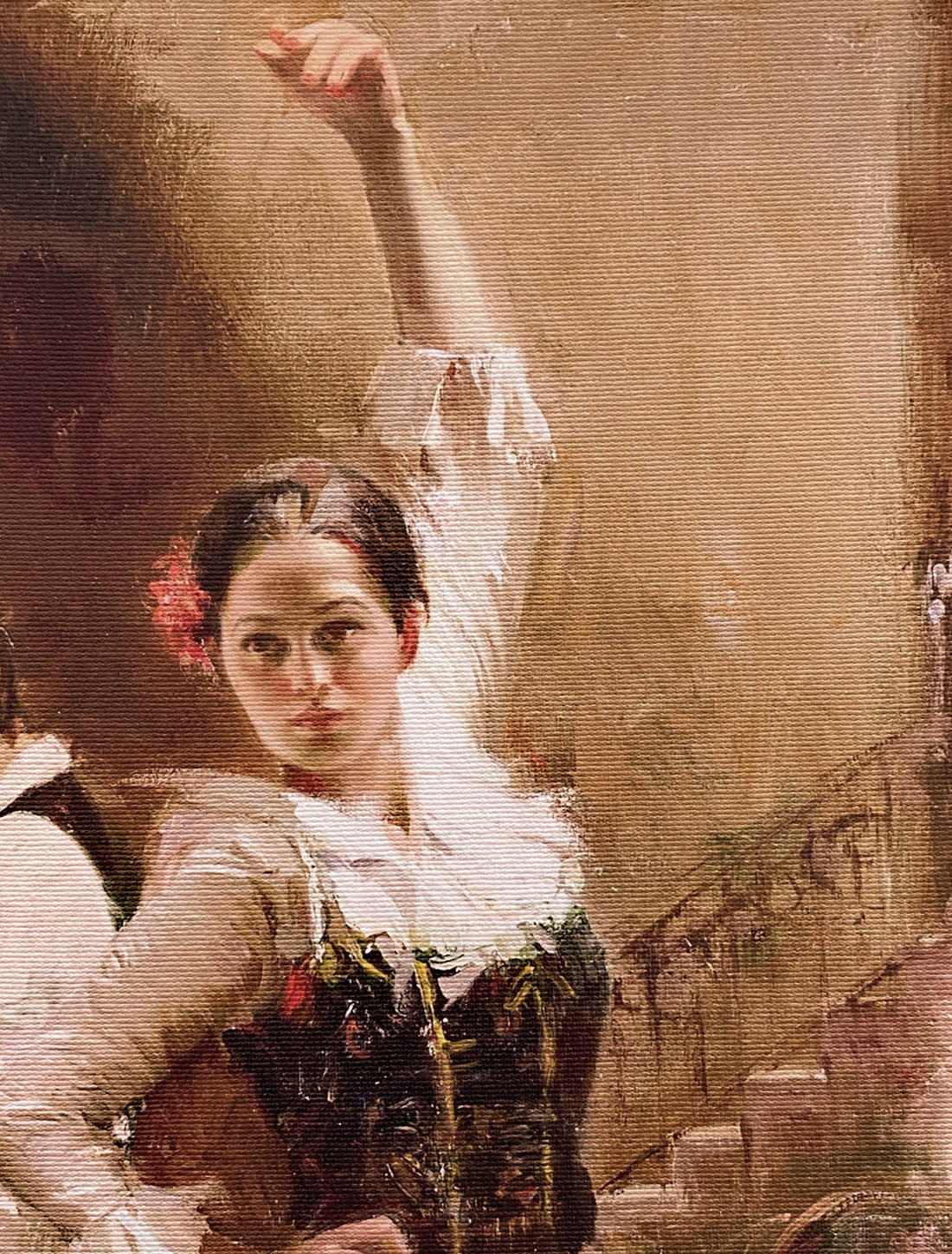 Dancing In Barcelona Pino Daeni Canvas Giclée Print Artist Hand Signed and Numbered