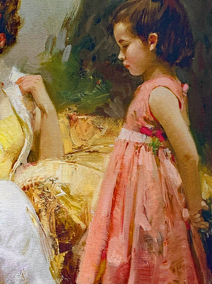 A Soft Place In My Heart Pino Daeni Canvas Giclée Print Artist Hand Signed and Numbered