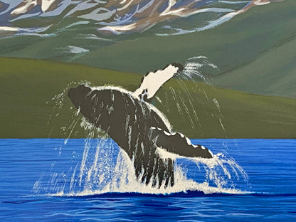 Dance of the Humpback William Schimmel Artist Proof Serigraph Print Artist Hand Signed and AP Numbered