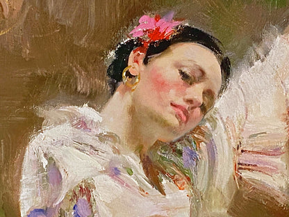 Flamenco In Red Pino Daeni Giclée Print Artist Hand Signed Numbered