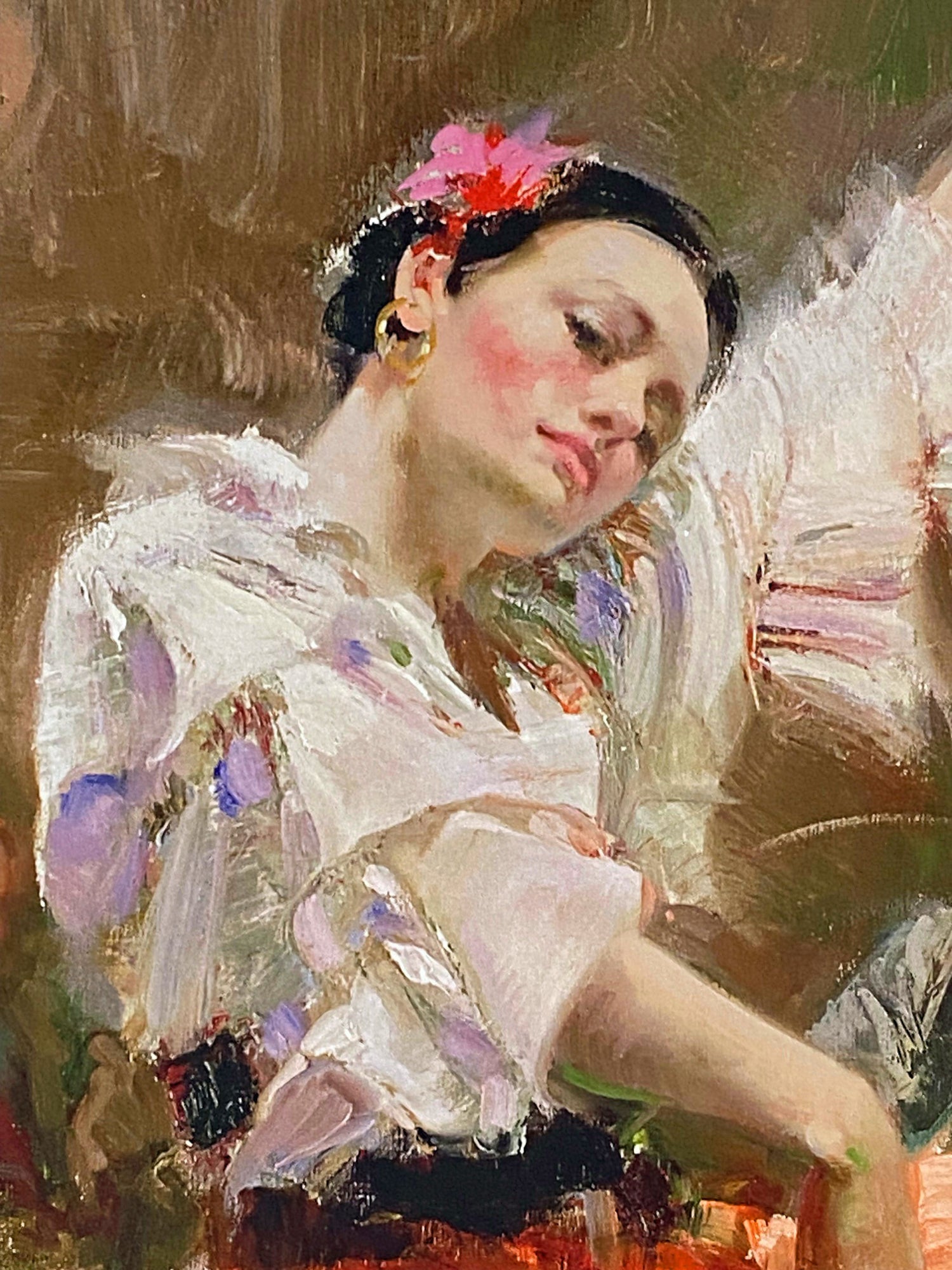 Flamenco In Red Pino Daeni Giclée Print Artist Hand Signed Numbered