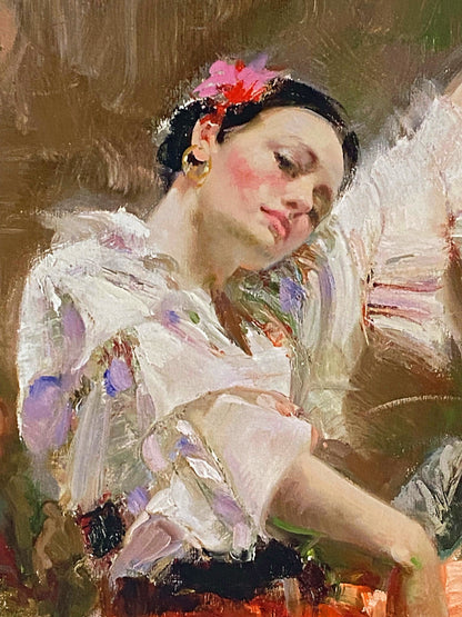 Flamenco In Red Pino Daeni Giclée Print Artist Hand Signed Numbered