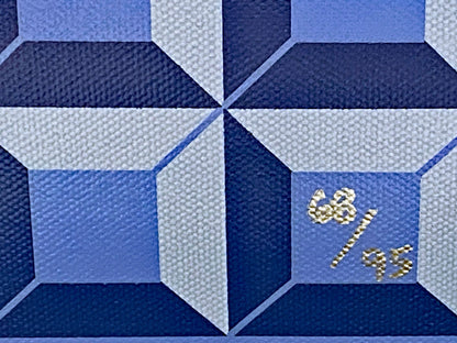 Blue 8-Bit Mickey Tennessee Loveless Gallery Wrapped Canvas Giclée Print Numbered and Hand Signed