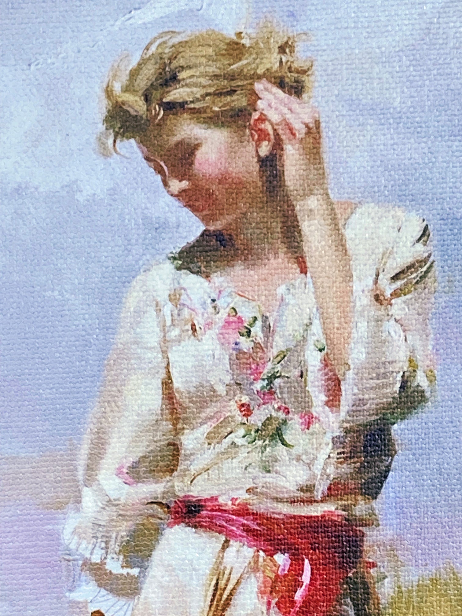 Seaside Retreat Pino Daeni Giclée on Canvas Artist Hand Signed and