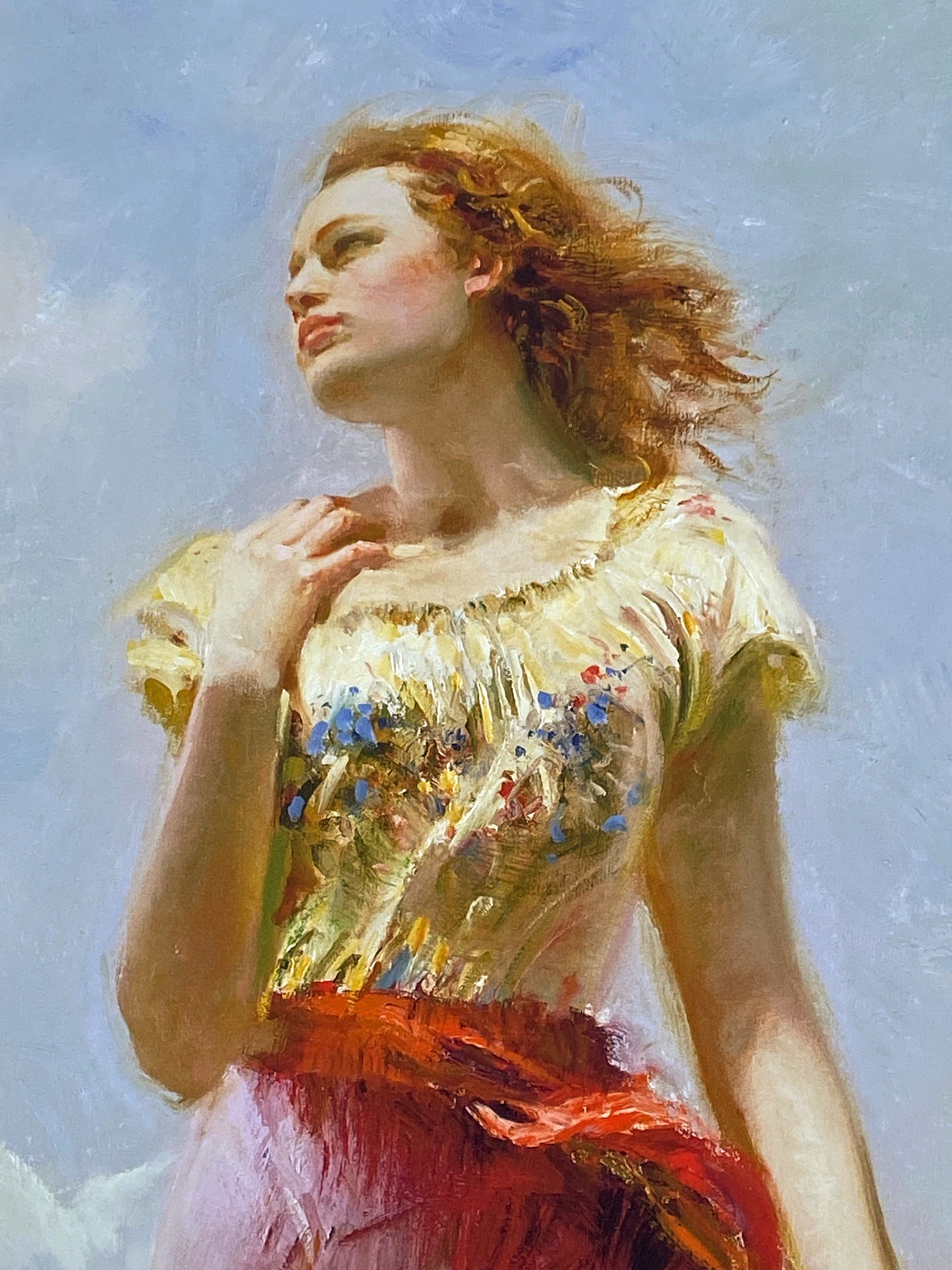 Wind Swept Pino Daeni Giclée Print Artist Hand Signed and Numbered