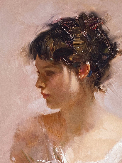 White Lace Pino Daeni Giclée Print Artist Hand Signed and Numbered