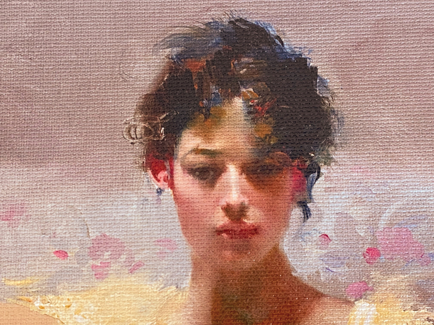 Parisian Girl Pino Daeni Giclée Print on Canvas Artist Hand Signed and Numbered