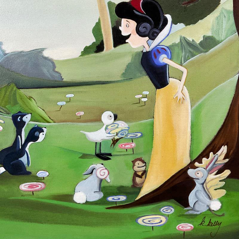 Forest Friends - Limited Edition Giclée on Stretched Canvas by Katie Kelly