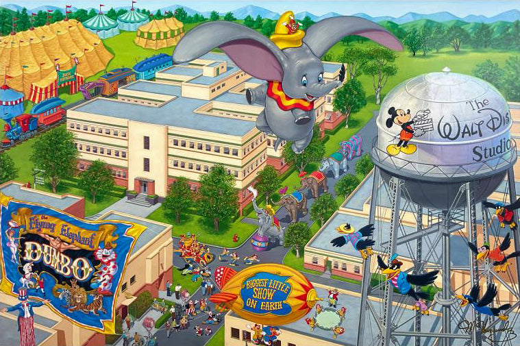 A Day at the Studio Manny Hernandez Mixed Media Print Artist Hand Signed and Numbered