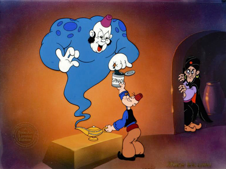 Tales of the Sea Myron Waldman Hand Inked and Painted Animation Cel Artist Hand Signed and Numbered