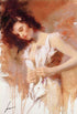 White Camisole Pino Daeni Giclée Print on Paper Artist Hand Signed and Numbered