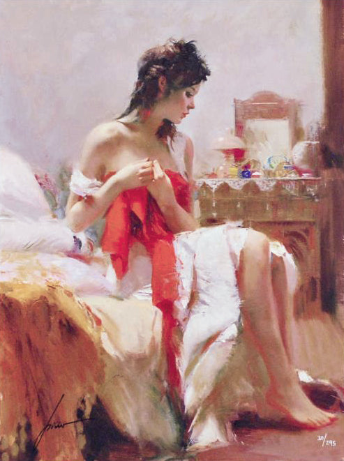 Expectations Pino Daeni Canvas Giclée Print Artist Hand Signed and Numbered