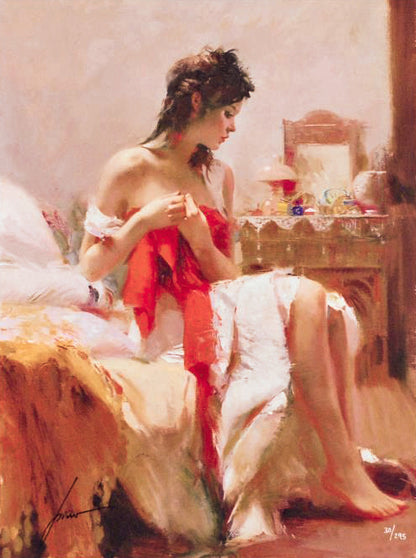 Expectations Pino Daeni Canvas Giclée Print Artist Hand Signed and Numbered
