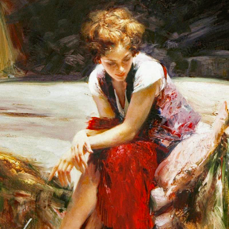 Whispering Heart Pino Daeni Giclée Print Artist Hand Signed and Numbered